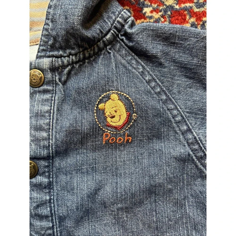 Disney Baby 9 - 12 Month Winnie The Pooh And Tigger Denim Jacket W/Pooh Buttons